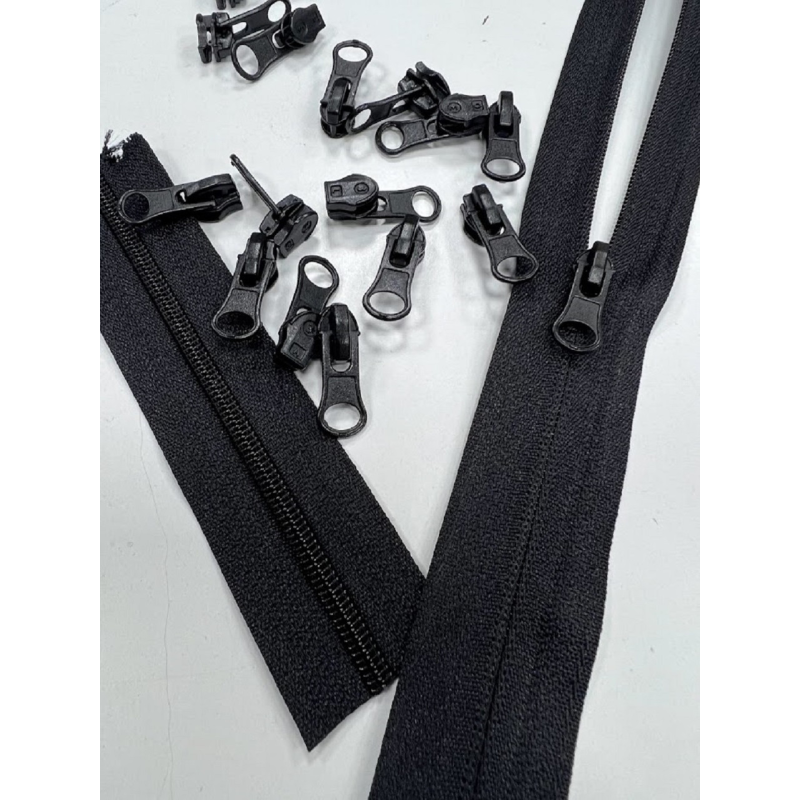 Бігунок зворотний до спіральної змійки 3 мм чорний фарбований