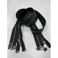 Блискавка металева 1 м (чорна) турція ланки блешень нікель