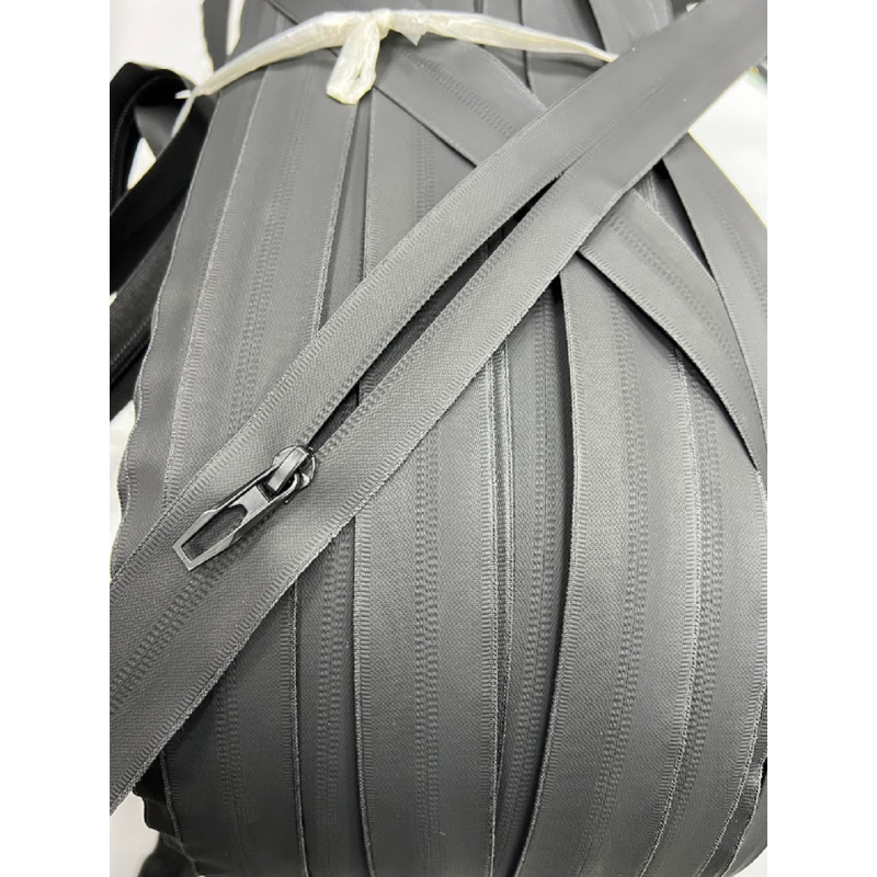 Блискавка рулонна спіральна тип 7 прогумована чорна 100 м