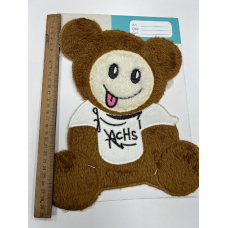 Аплікація плюшева велика Ведмедик