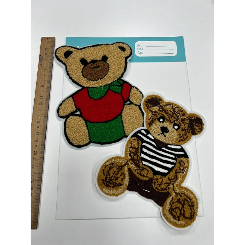 Аплікація плюшева Ведмедик у сорочці