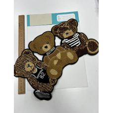 Аплікація плюшева 3 Ведмедики