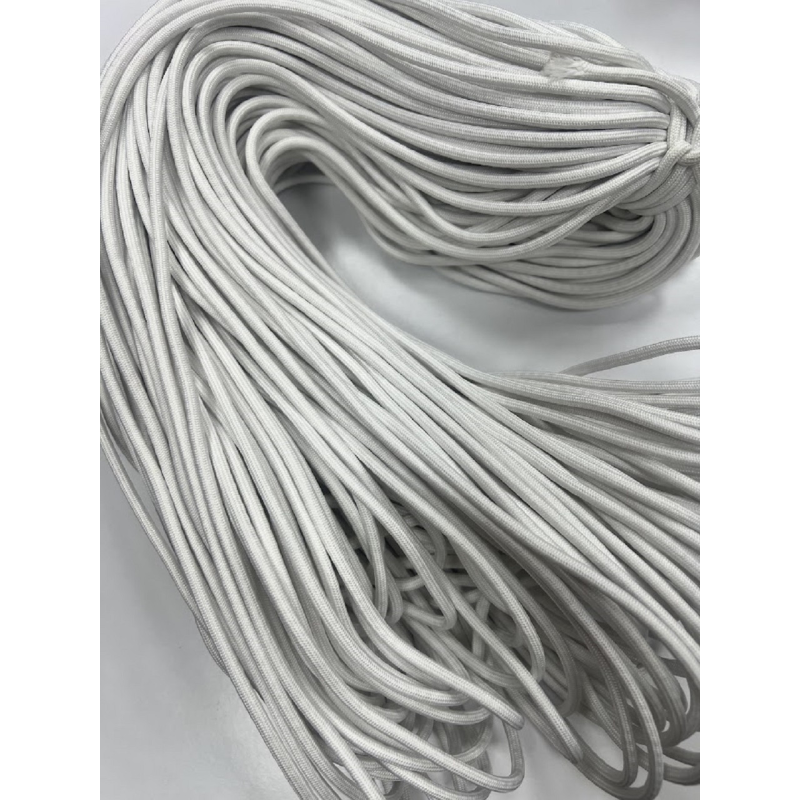 Шнур круглий із наповнювачем 4 мм (білий)