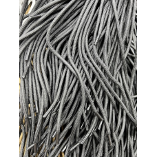 Шнур круглый с наполнителем 4 мм (черный) 1.5 м