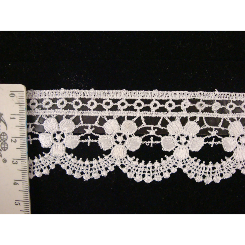 Мереживо синтетичне 030 чорного кольору