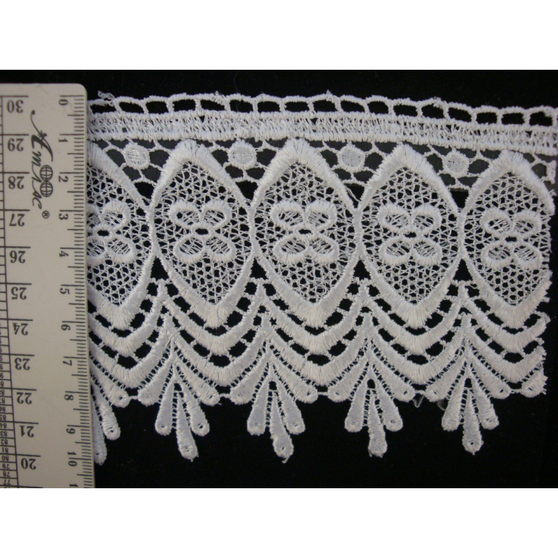 Мереживо синтетика 33 рудого кольору