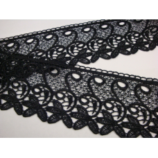 Мереживо 5381 чорного кольору